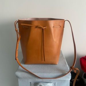 Mansur Gavriel Tan Leather Bucket Bag